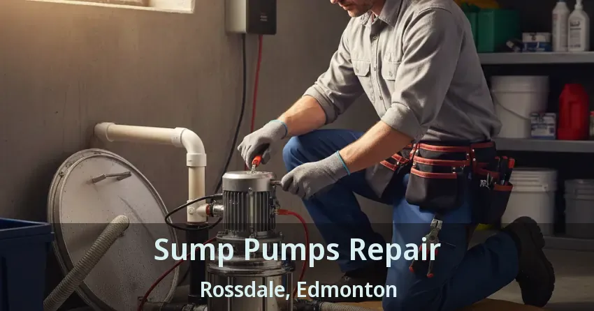 Sump Pumps Repair Rossdale, Edmonton - AB