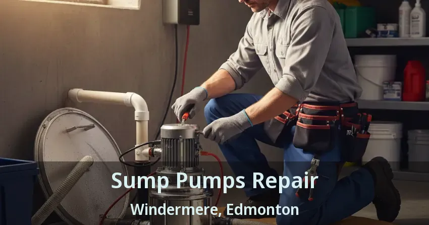 Sump Pumps Repair Windermere, Edmonton - AB