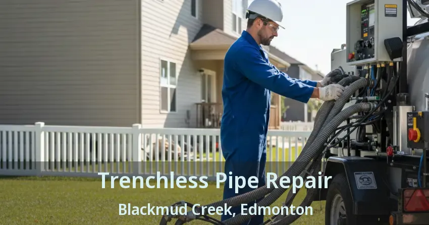 Trenchless Pipe Repair Blackmud Creek, Edmonton - AB