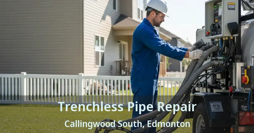 Trenchless Pipe Repair Callingwood South, Edmonton - AB
