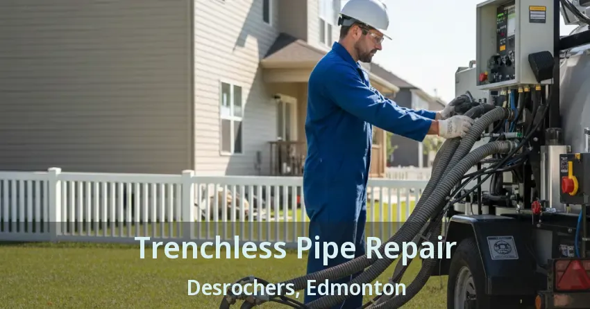 Trenchless Pipe Repair Desrochers, Edmonton - AB