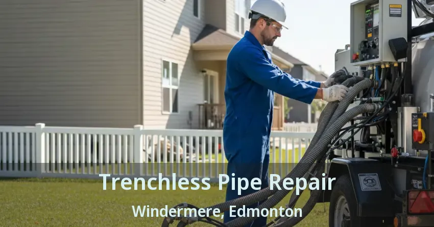 Trenchless Pipe Repair Windermere, Edmonton - AB