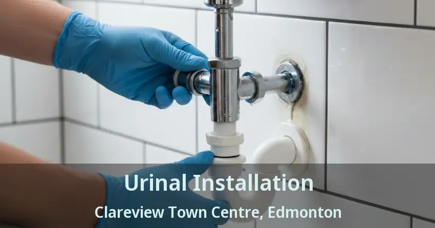 Urinal Installation Clareview Town Centre, Edmonton - AB