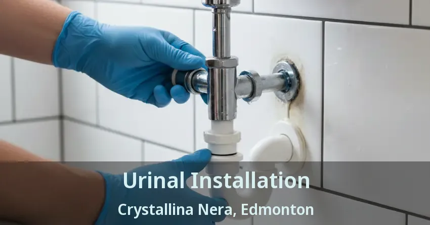 Urinal Installation Crystallina Nera, Edmonton - AB
