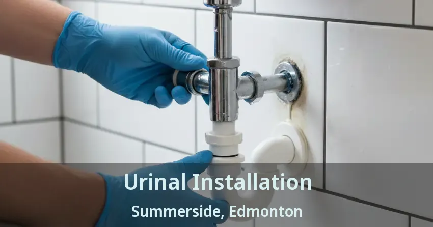 Urinal Installation Summerside, Edmonton - AB
