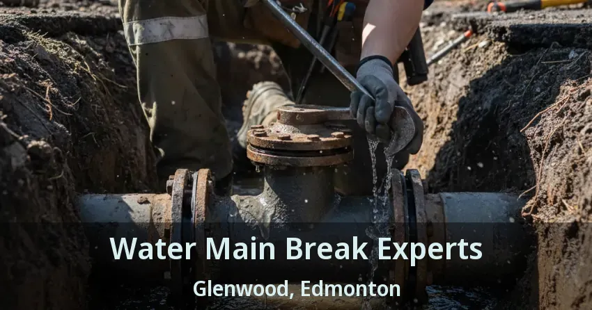 Water Main Break Experts Glenwood, Edmonton - AB