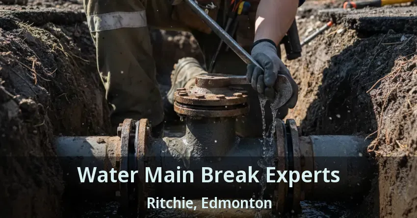 Water Main Break Experts Ritchie, Edmonton - AB