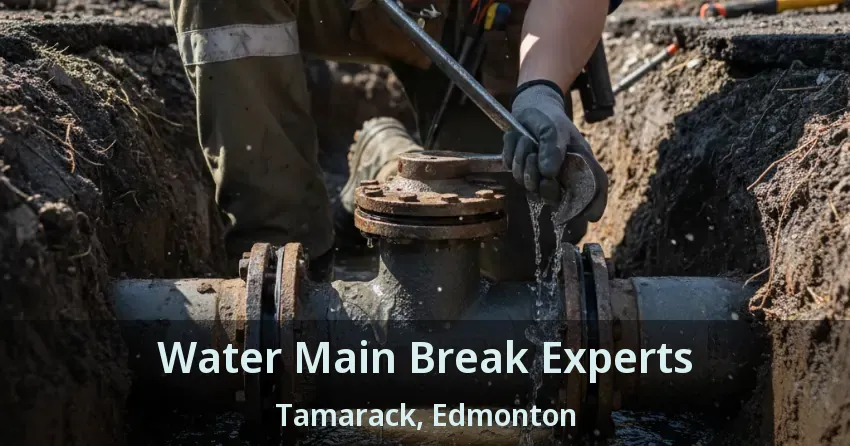 Water Main Break Experts Tamarack, Edmonton - AB