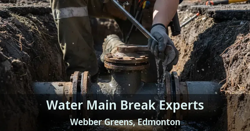 Water Main Break Experts Webber Greens, Edmonton - AB