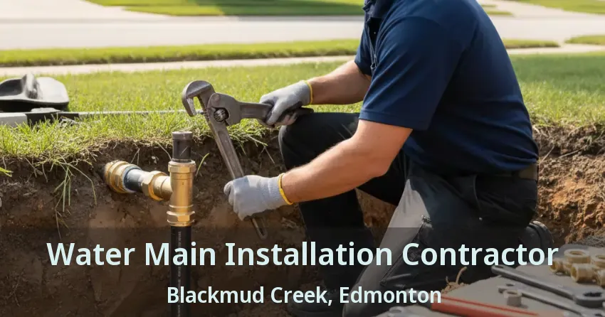 Water Main Installation Contractor Blackmud Creek, Edmonton - AB
