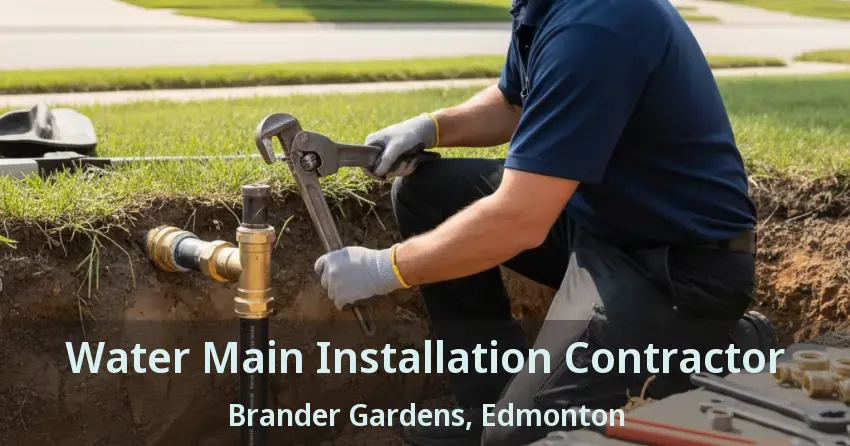 Water Main Installation Contractor Brander Gardens, Edmonton - AB