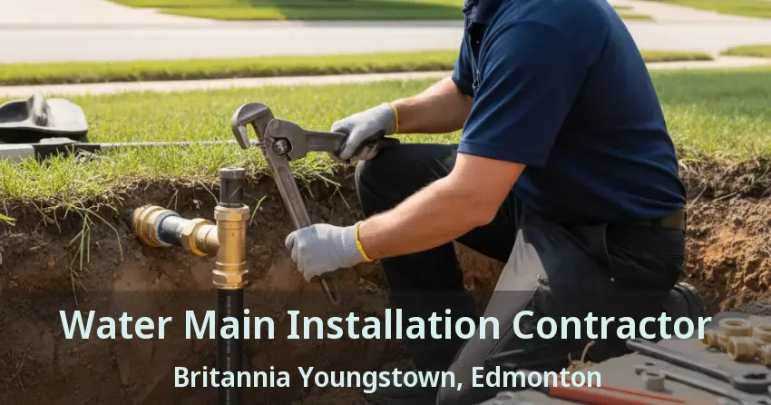 Water Main Installation Contractor Britannia Youngstown, Edmonton - AB