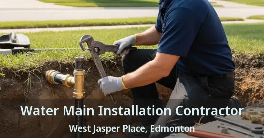 Water Main Installation Contractor West Jasper Place, Edmonton - AB