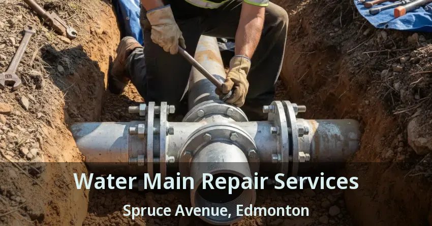 Water Main Repair Services Spruce Avenue, Edmonton - AB