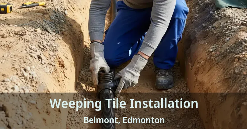 Weeping Tile Installation Belmont, Edmonton - AB