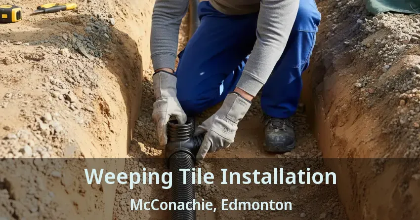 Weeping Tile Installation McConachie, Edmonton - AB
