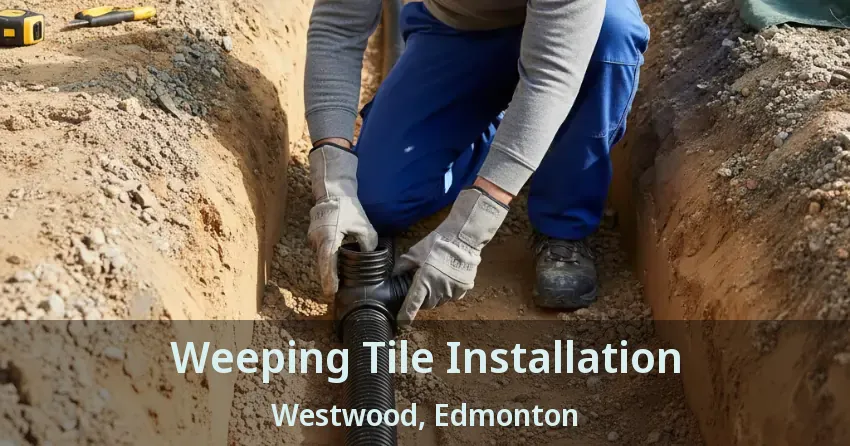 Weeping Tile Installation Westwood, Edmonton - AB