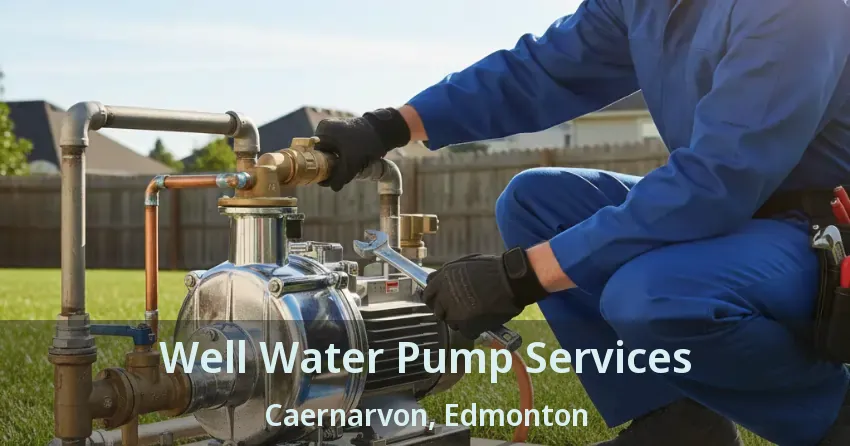 Well Water Pump Services Caernarvon, Edmonton - AB