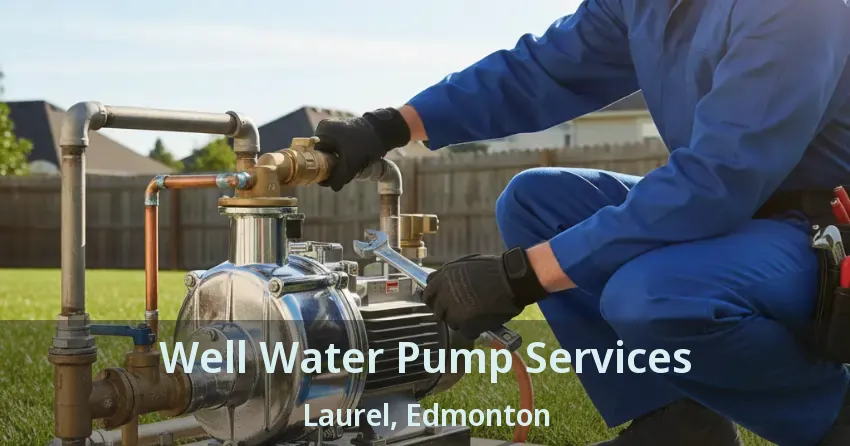 Well Water Pump Services Laurel, Edmonton - AB