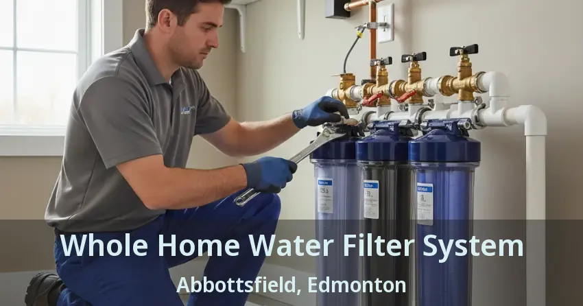 Whole Home Water Filter System Abbottsfield, Edmonton - AB